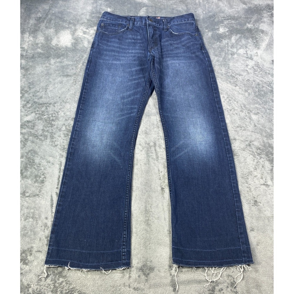 Levi's 527 Bootcut Jeans Men Fits 30x28 Blue Fading Stretch Cowboy Western Denim